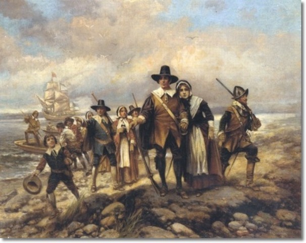 Pilgrims sailed to the Americas.