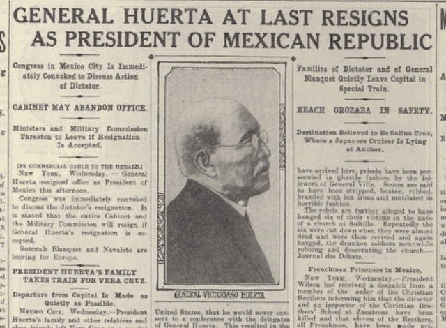 Huerta's Fall from Power