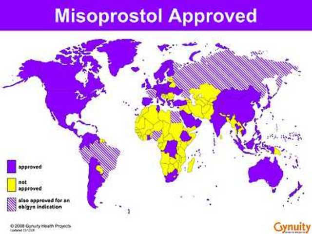 Misoprostol hoy en el mundo