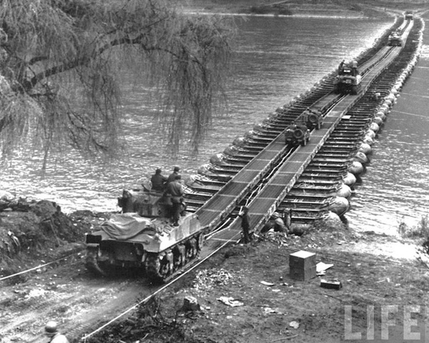 U.S. troops in Germany begin a drive to reach the Rhine River.