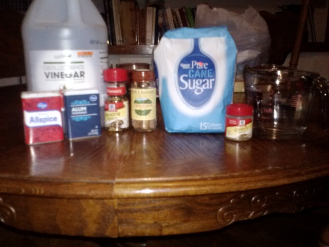 Getting ingredients ready