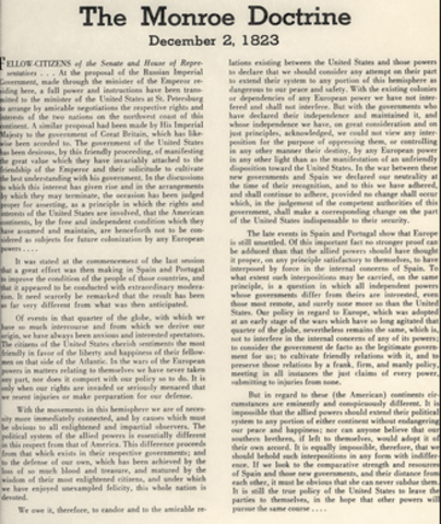 Monroe Doctrine