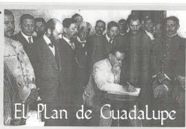 Carranza Issues "Plan of Guadalupe"