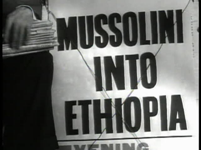 Mussolini attacks Ethiopia
