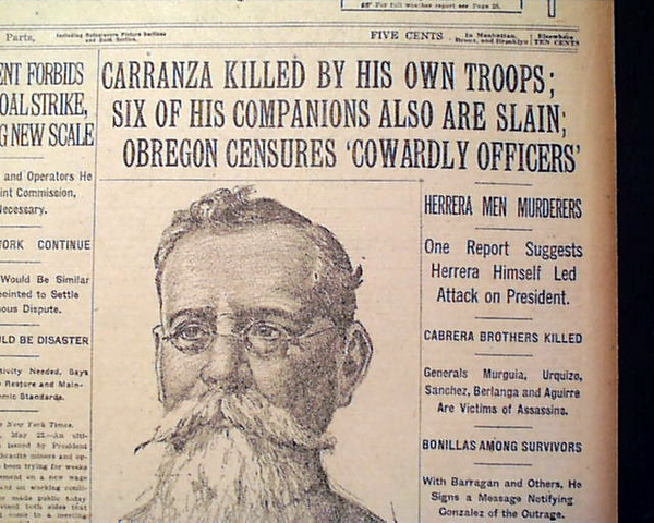 Carranza Assasinated