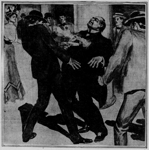 Named President when McKinley is assassinated