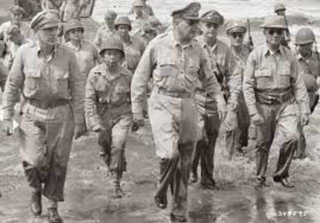 MacArthur Lands in the Philippines