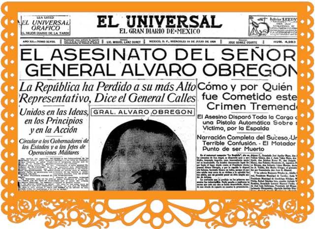 Muerte de obregon