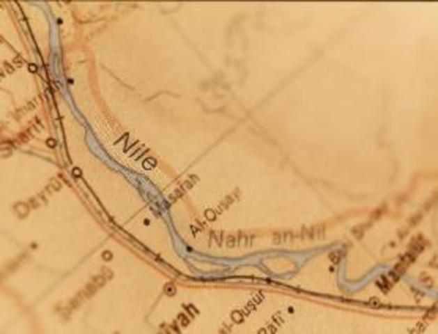 People first settle in the nile river valley