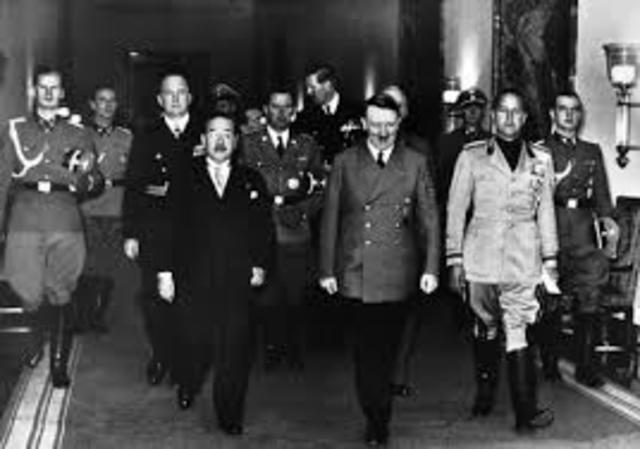 Japan forms alliance with Germany and Italy