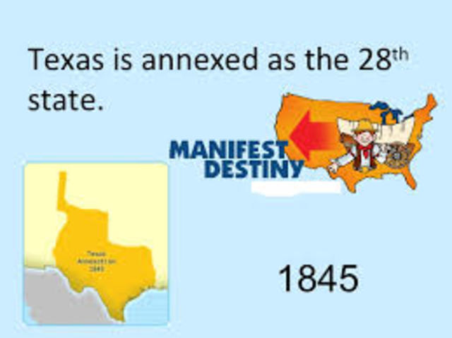 Invented Texas Annexed to U.S