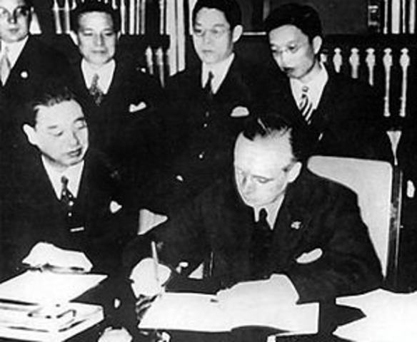Signing of the anti-comintern pact