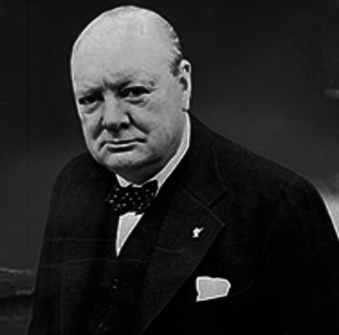 Roosevelt and Churchill aign the Atlantic Charter