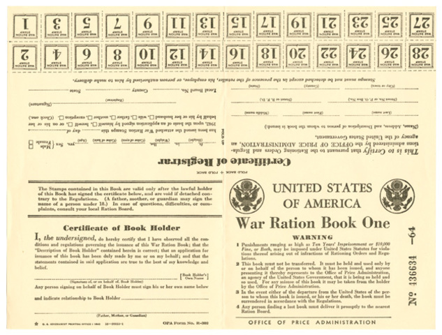Office of Price Administration issues Ration Book One