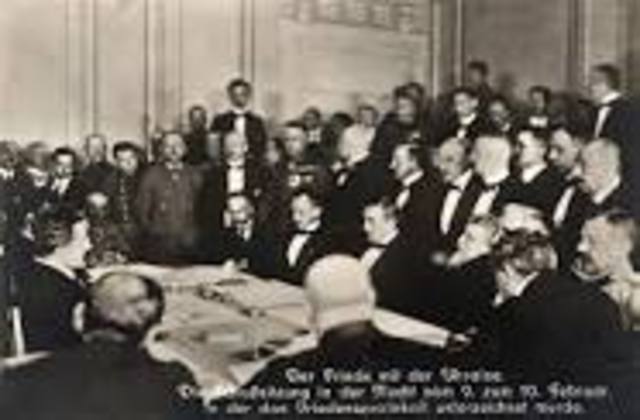 Russia signs Treaty of Brest-Litovsk