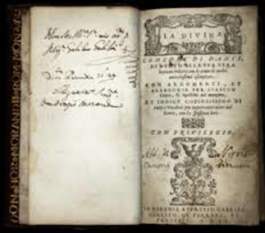pubblicazione della divina commedia