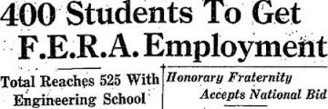 1933-Federal Emergency Relief Administration (FERA)