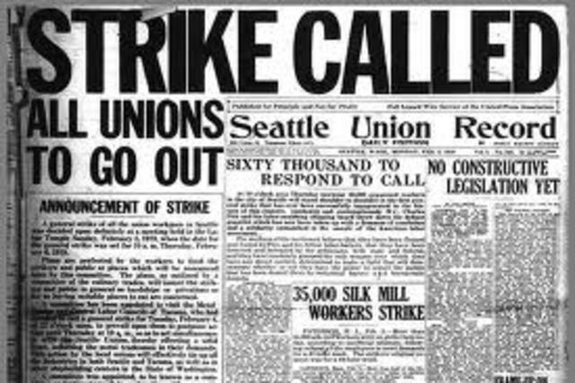 The Seattle General Strike: 1920's economy