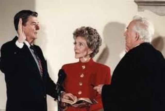 Reagan Elected Into Second Term