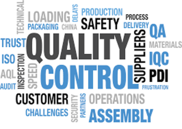 Quality inspection after production