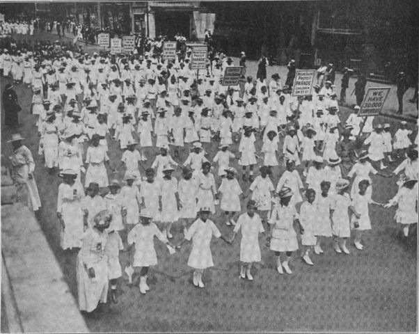 Children in the Silent Protest Parade