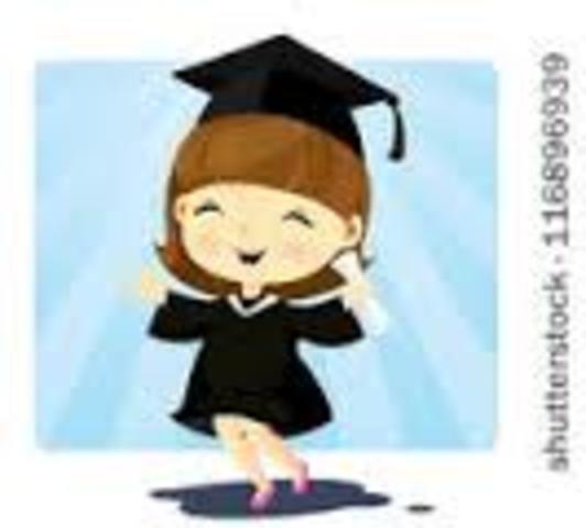 I graduated elementary school.