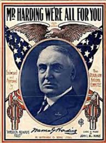 Warren Harding "Return to Normalcy"