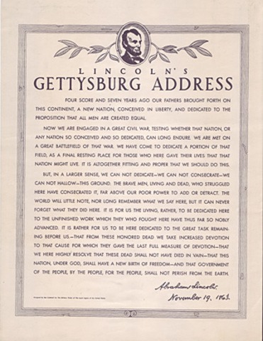 Gettysberg Address