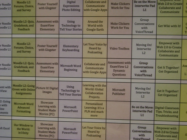 7:59 am Checked out the schedule to see where storytelling was located.