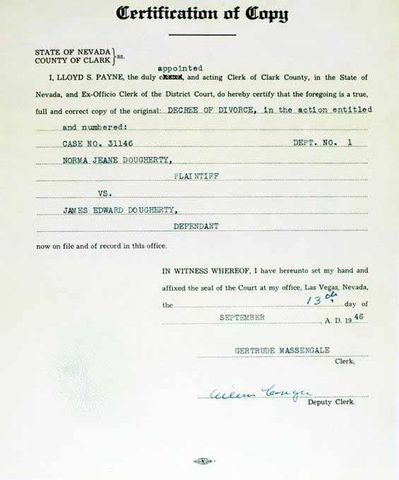 Marilyn and James Divorce