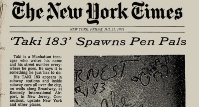 Graffiti became famous