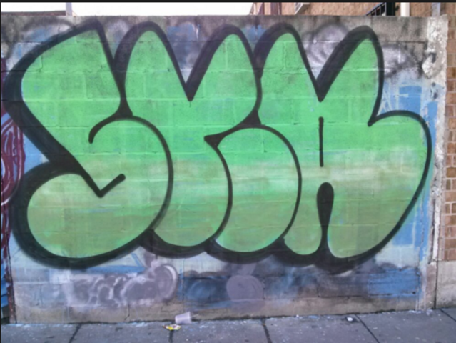 Throw ups became popular