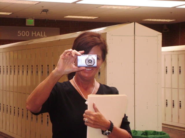 Say hello to friends while walking through the mall.