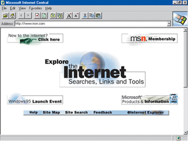 Aparece Internet Explorer