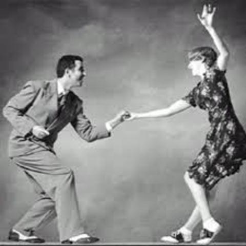 The Lindy Hop was a popular dance.