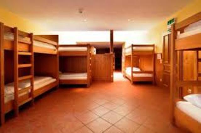 Ich habe einen Platz im Schlafsaal gebucht