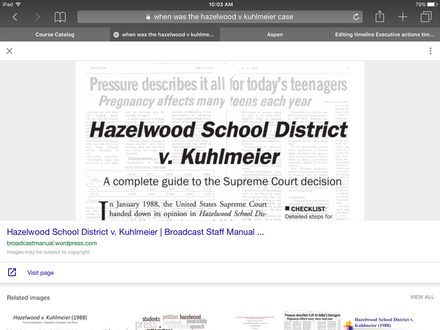Hazelwood School District v. Kuhlmeier