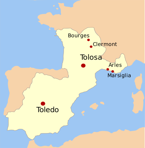 Conquistarono il regno dei visigoti in spagna