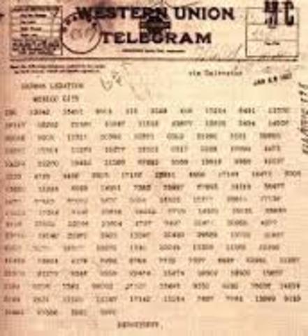 Zimmerman Telegraph found