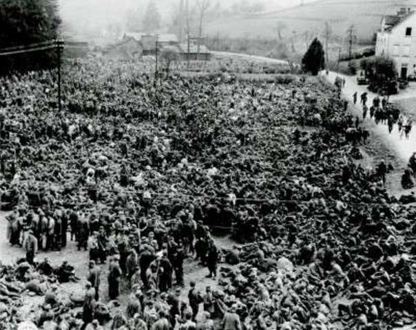 Germany surrenders to the western Allies.