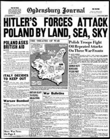 World War 2 Breaks Out In Europe