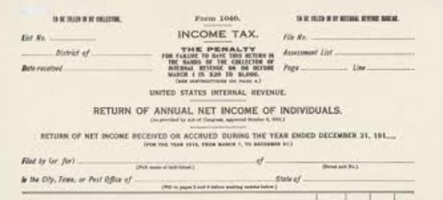 1920's Economy: Federal Personal Income Tax