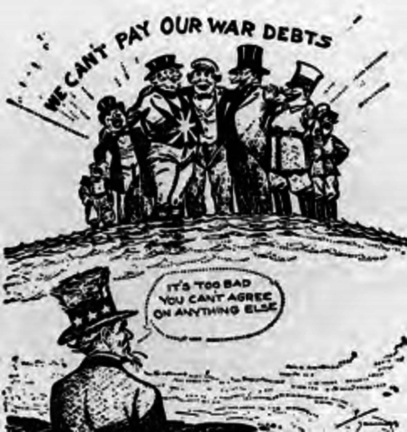 America insists on repayment of war debts from Allies