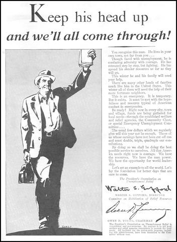 Hoover-  President's Organization on Unemployment Relief