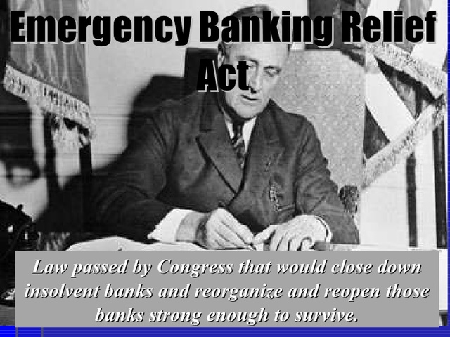 Emergency Banking Relief Act