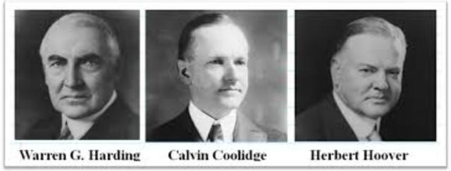 1920's Politics- Reign of Republicans