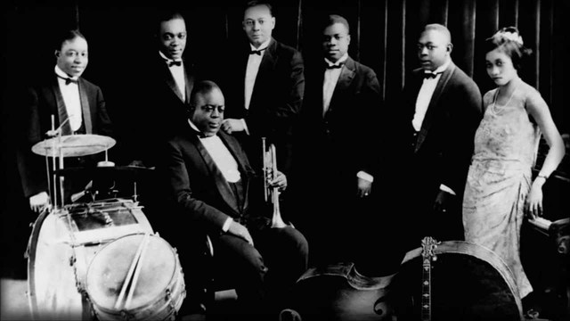 Handy, "Jelly Roll" Morton, and "Joe" King Oliver give birth to jazz