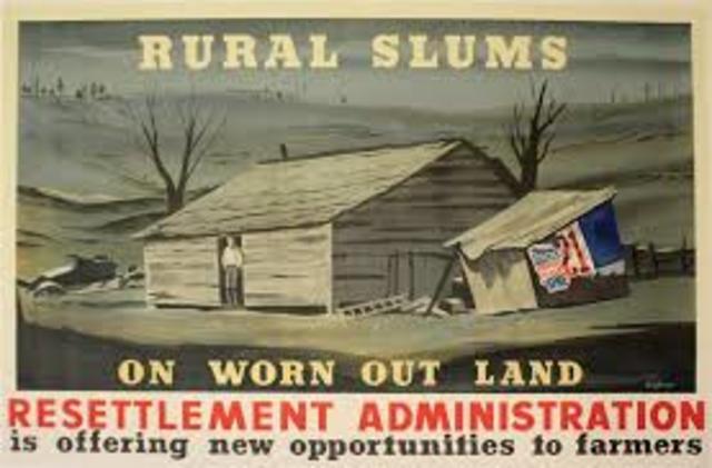 New Deal Policies- Resettlement Administration