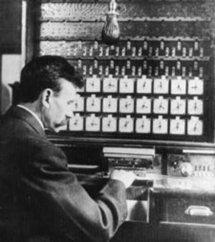 1890 год. Перфокарточный табулятор