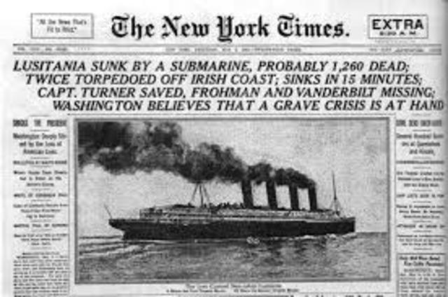 sinking of the lusitania
